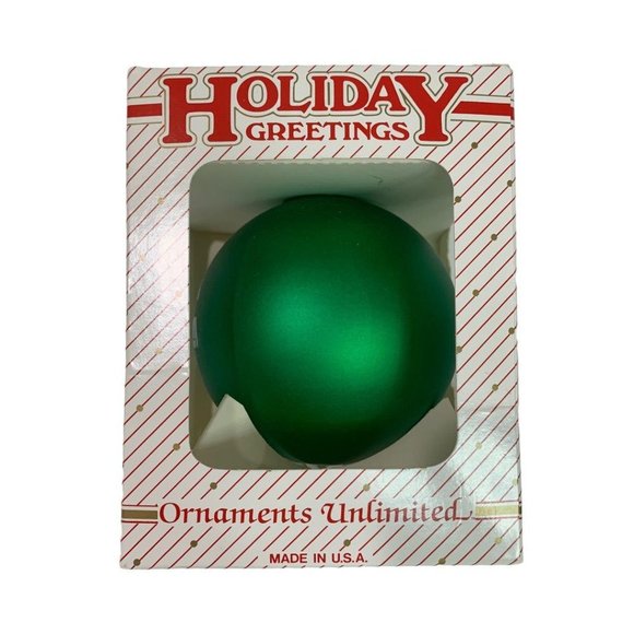 St. Mary of the Lakes 2000 Holiday Ornament Green Glass Ball - Picture 3 of 6